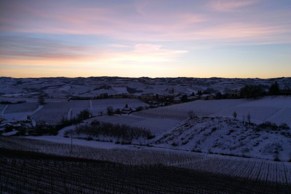 alba in inverno